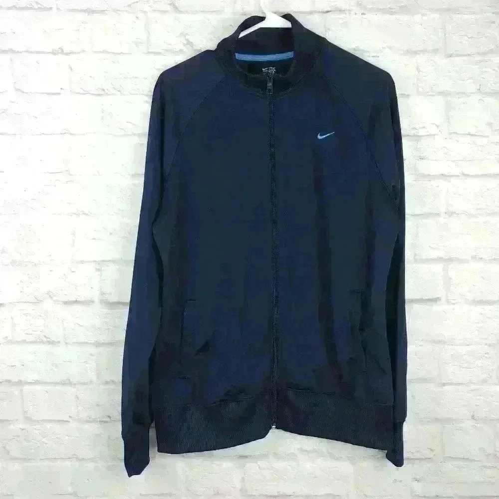 Nike Blue Zip Sweater Sz XL - Picture 3 of 4